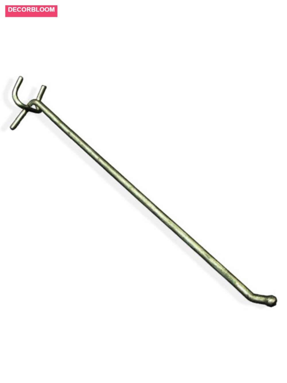 Galvanized Metal Pegboard Hooks 10-Inch Heavy Duty Display
